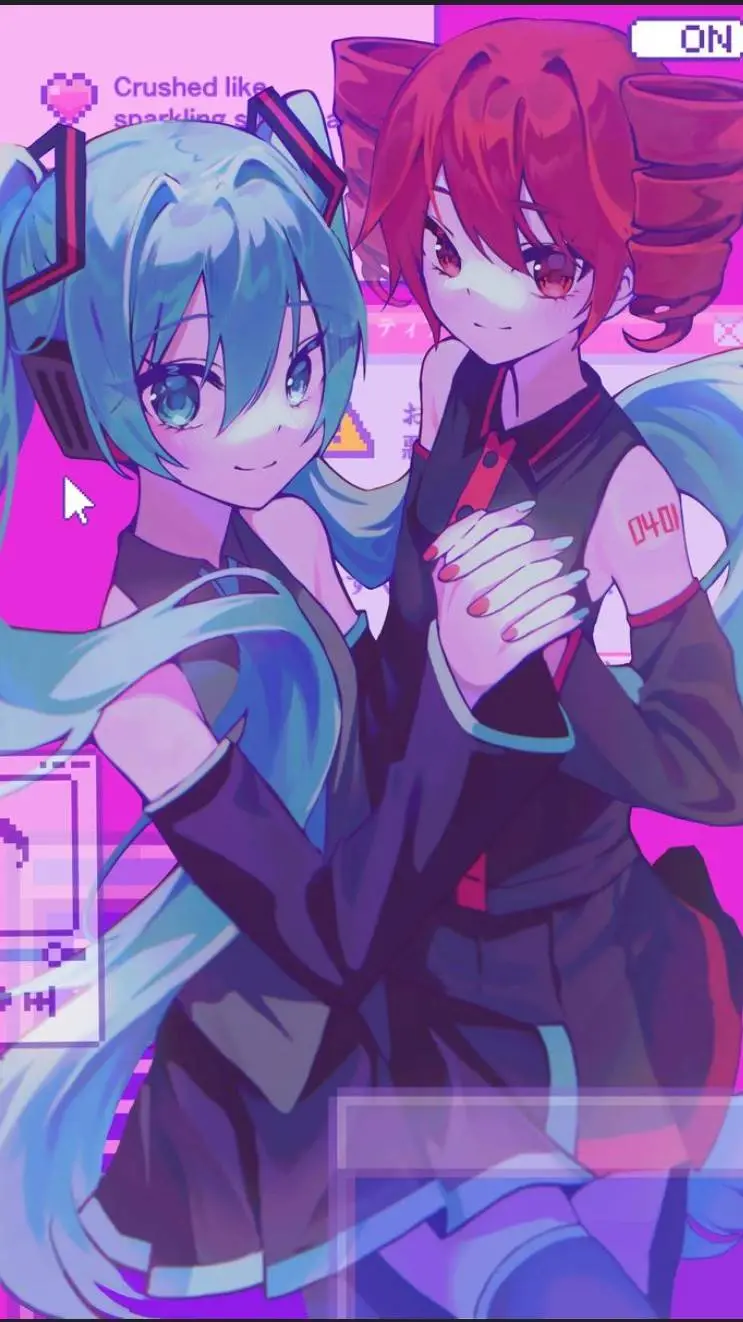 ai character: Miku-Teto background