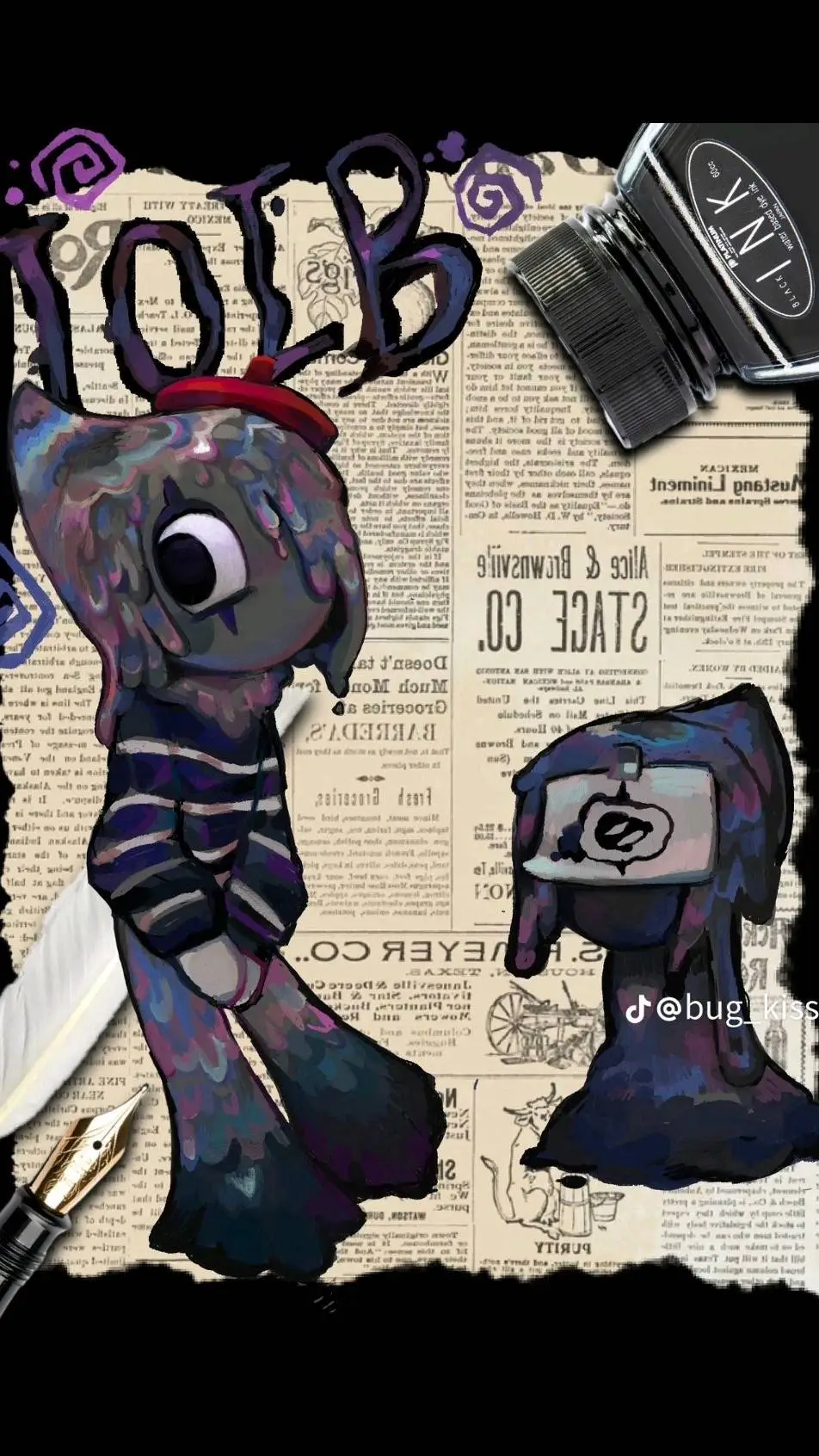 ai character: Blot boi background