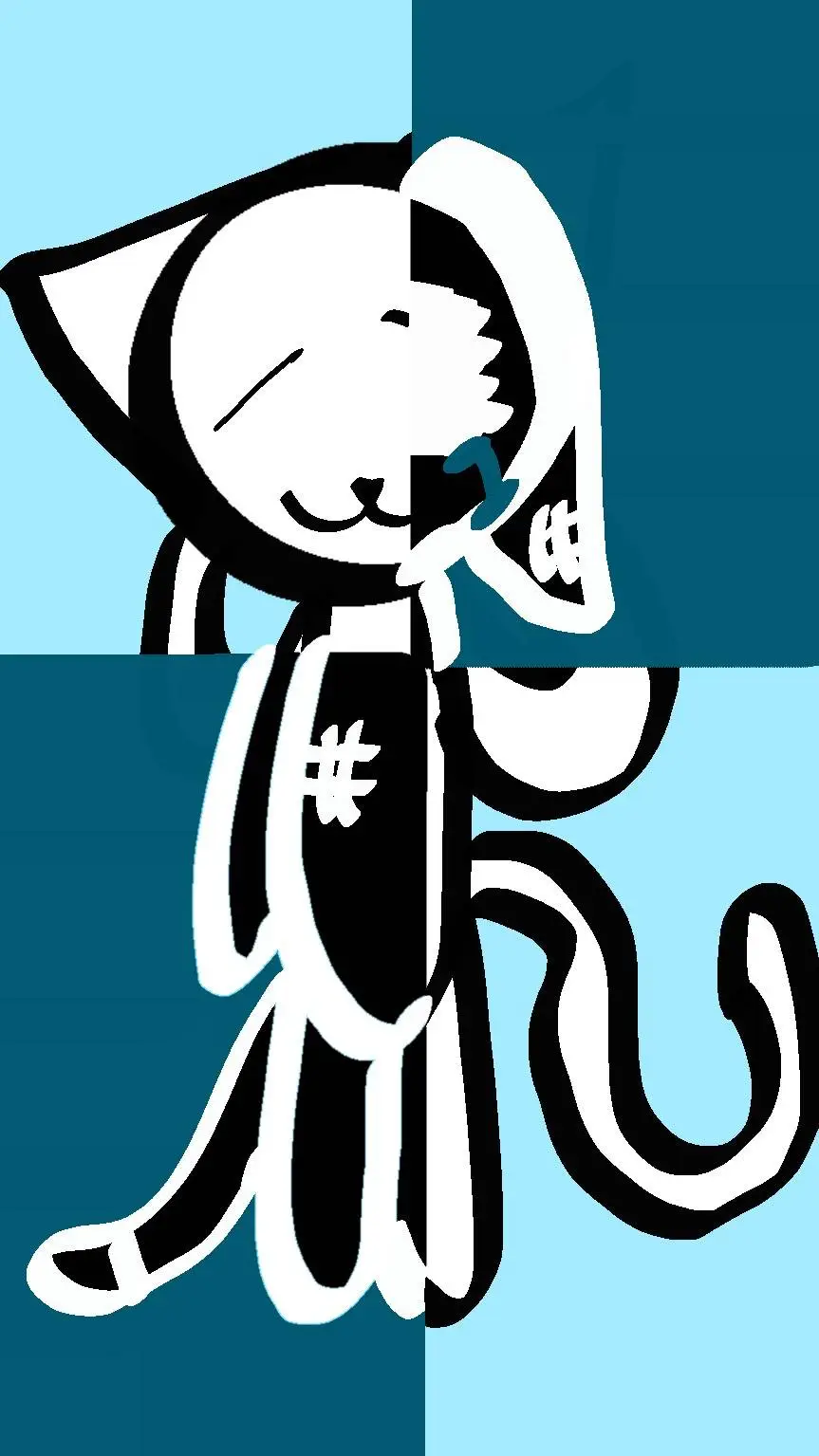 ai character: 😺Kitty👁 background