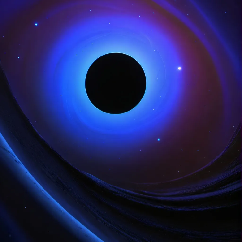 chat with ai character: colored black hole