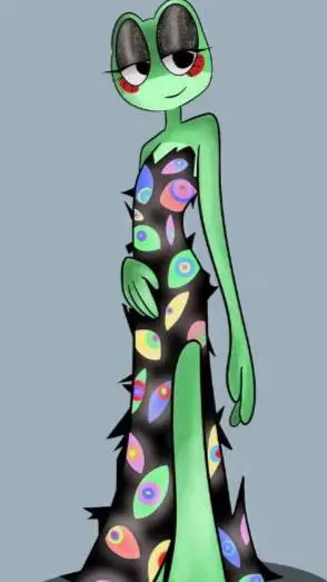 ai character: ribbit background
