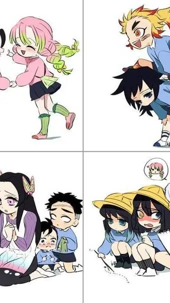 ai character: Kinder Hashiras!!  background