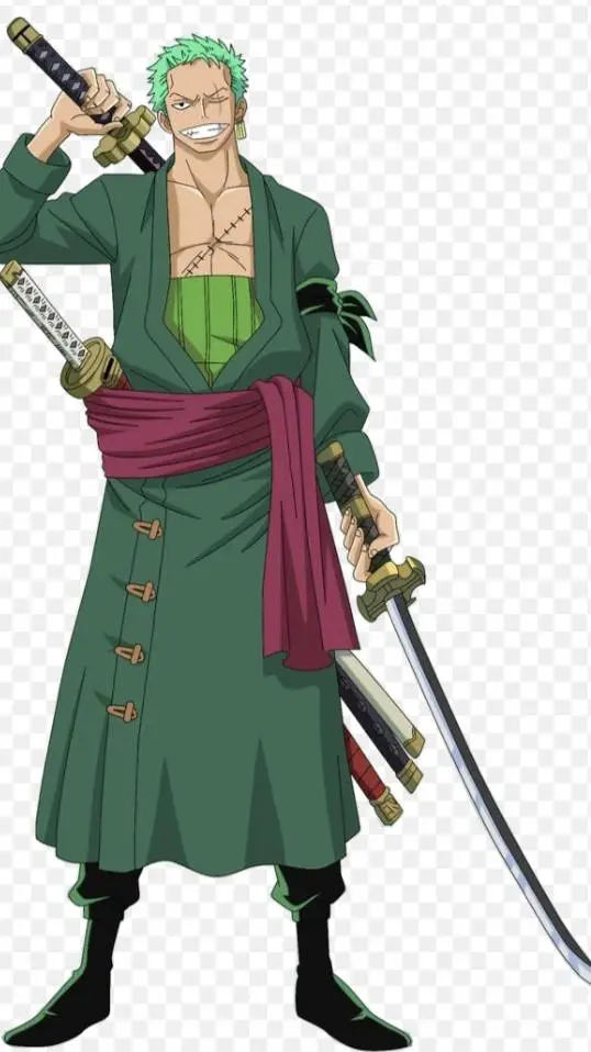 ai character: zoro ronoroa  background