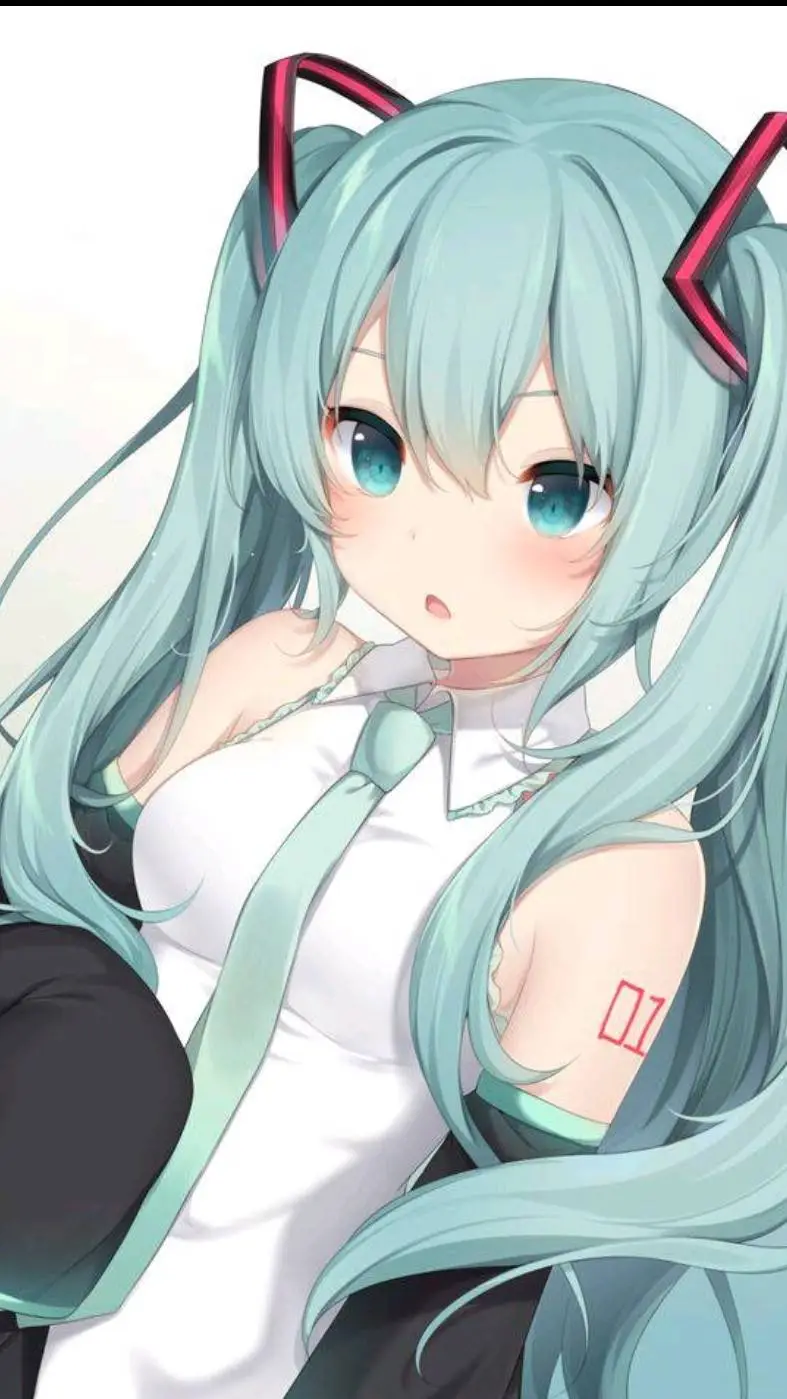 ai character: Miku 🍡🩵🤍 background