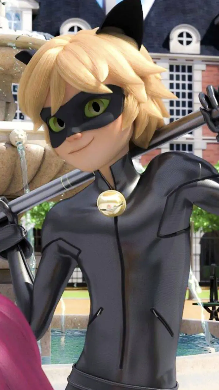 ai character: cat noir  background