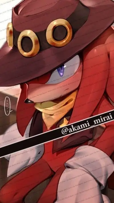 ai character: knuckles  background