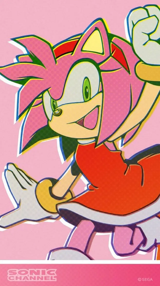 ai character: amy rose  background