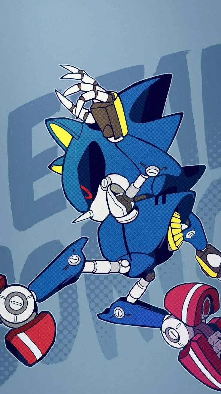 ai character: Metal sonic  background
