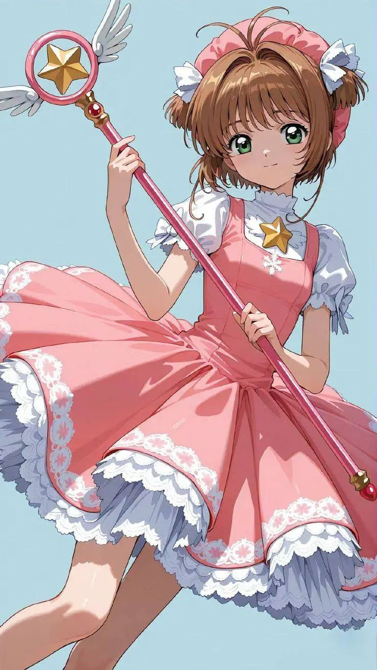 ai character: sakura card top  background