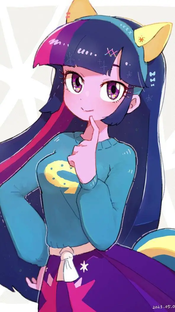 ai character: Equestria girls  background