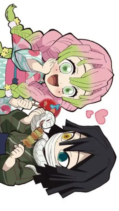 ai character: mitsuri x obanai  background