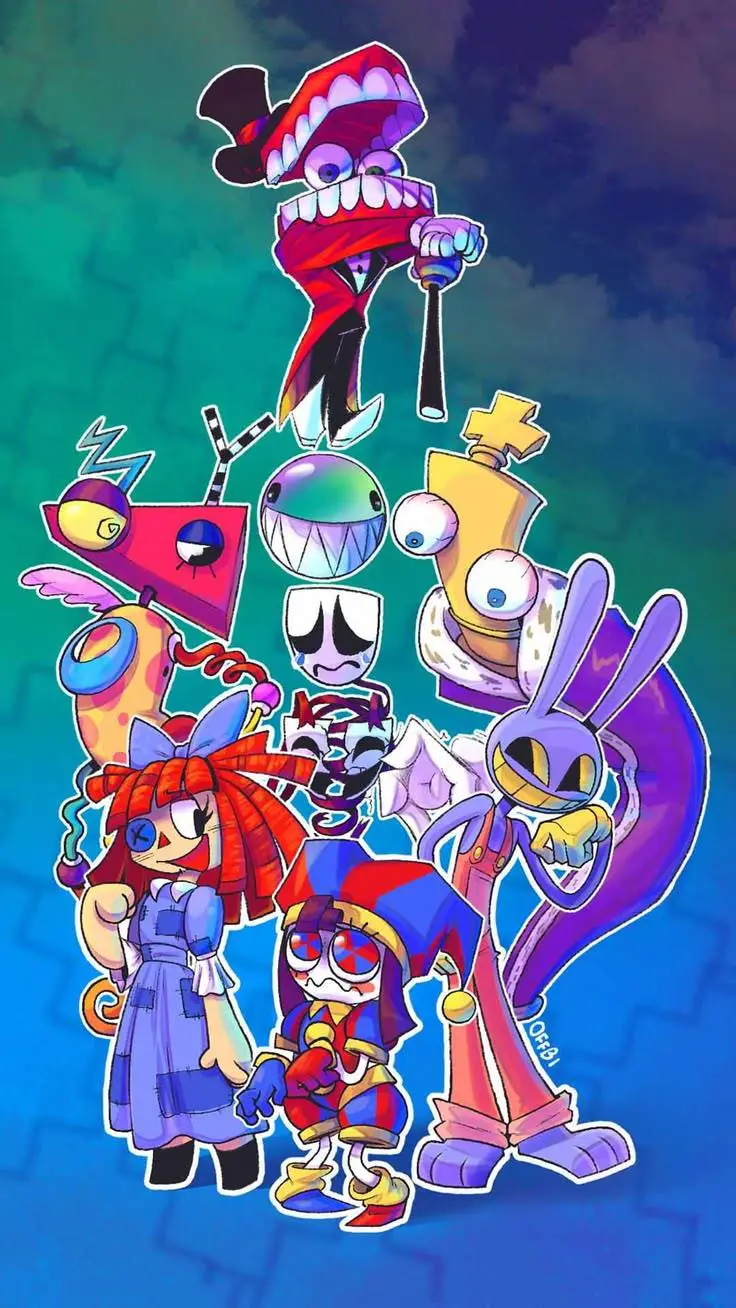 ai character: Digital Circus  background