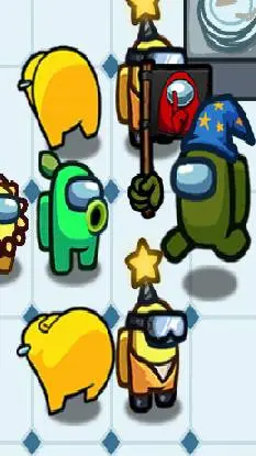 ai character: Pvz among us background