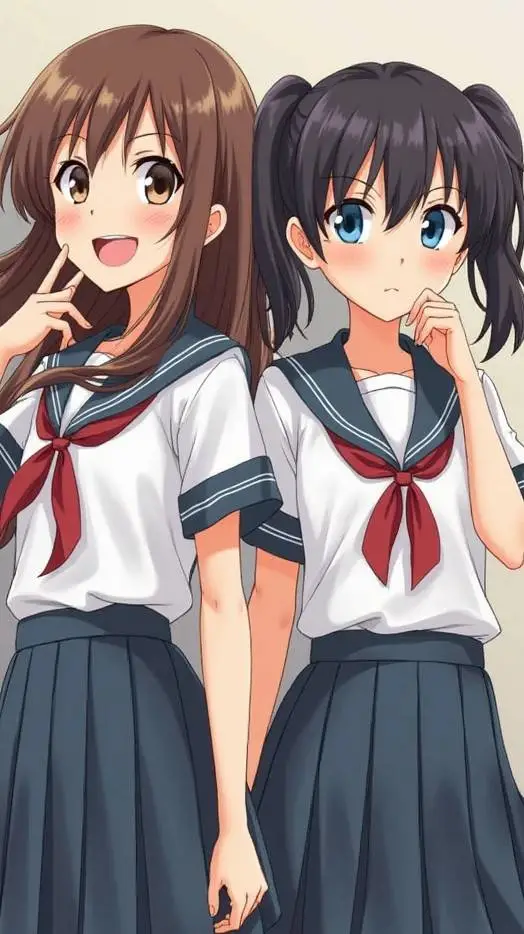 ai character: Hana y Yuko background