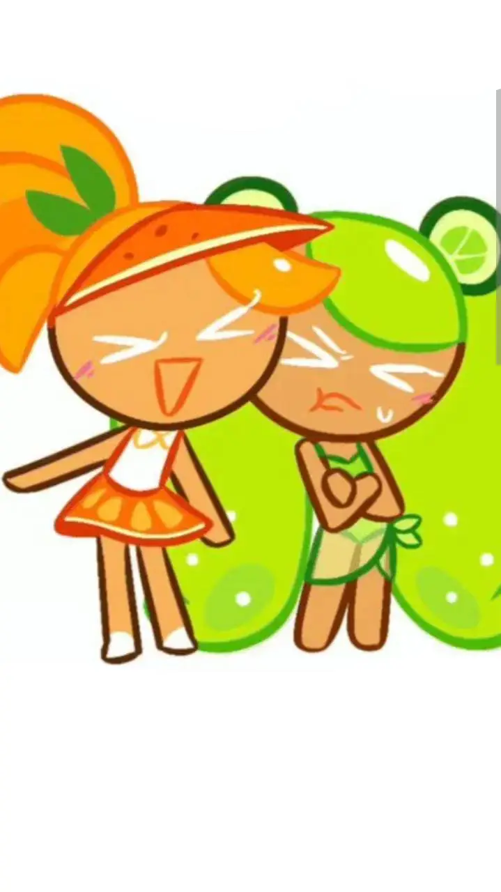 ai character: Orange.C X Lime.C background