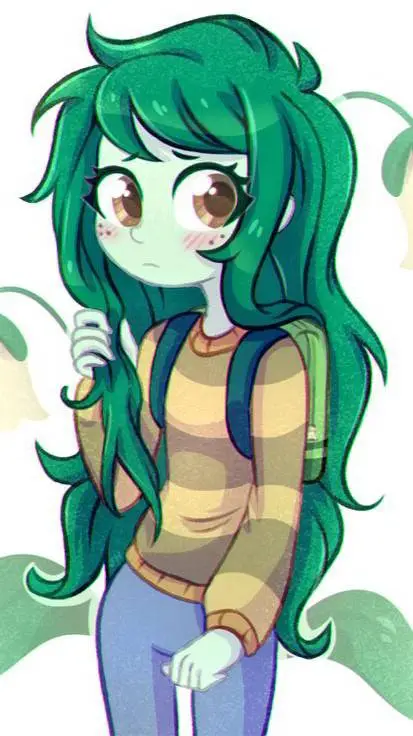 ai character: WallFlower Blush background