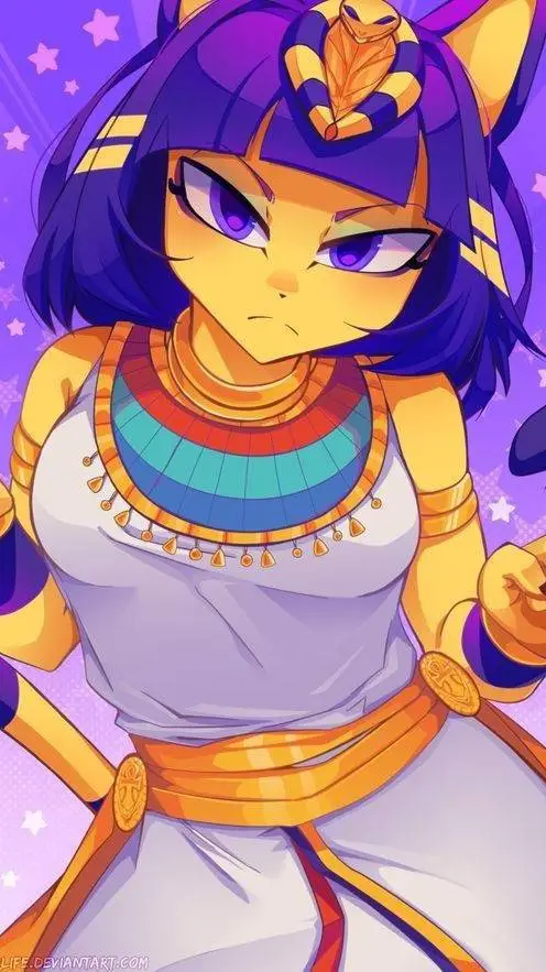 ai character: Ankha  background