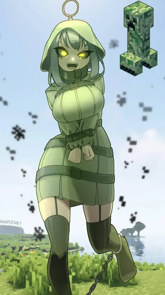 ai character: Creeper (BonBon) background
