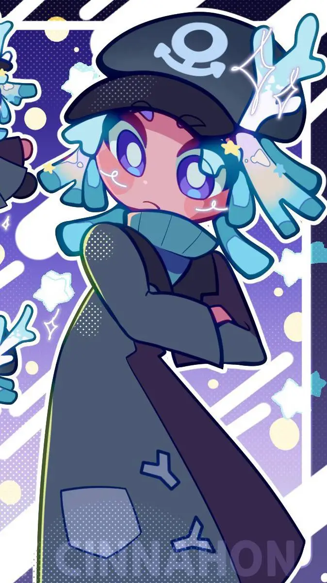 ai character: Star Coral Cookie background