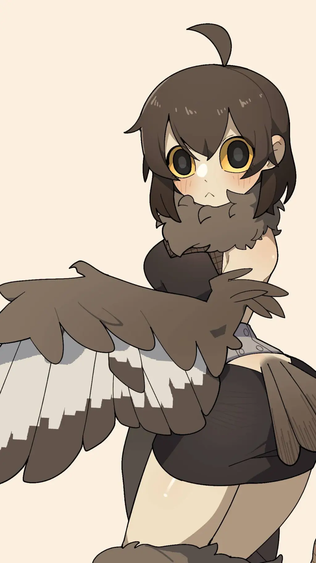 ai character: Owl girl (Selena) background