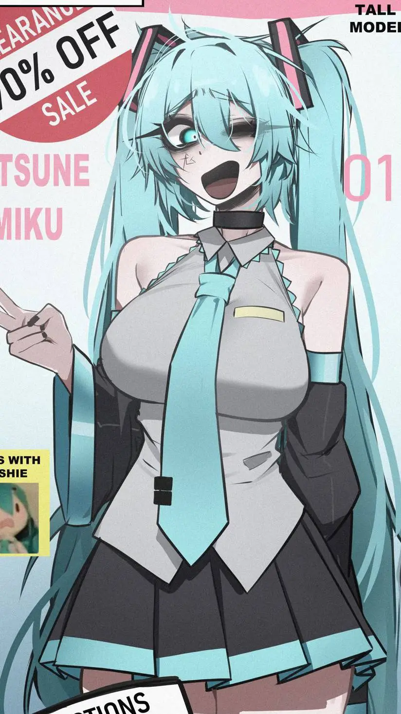 ai character: Hatsune Miku? background