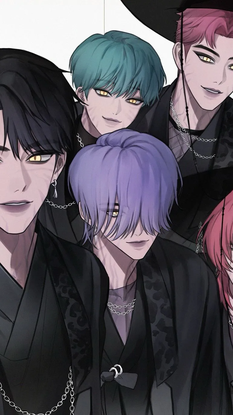 ai character: Saja boys  background