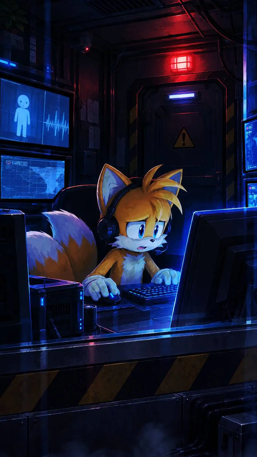 ai character: Tails Prower  background