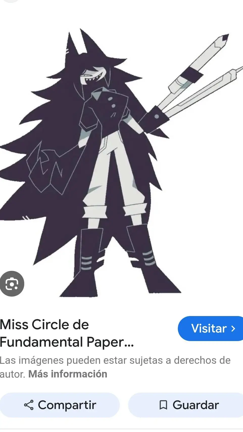 ai character: miss circle background