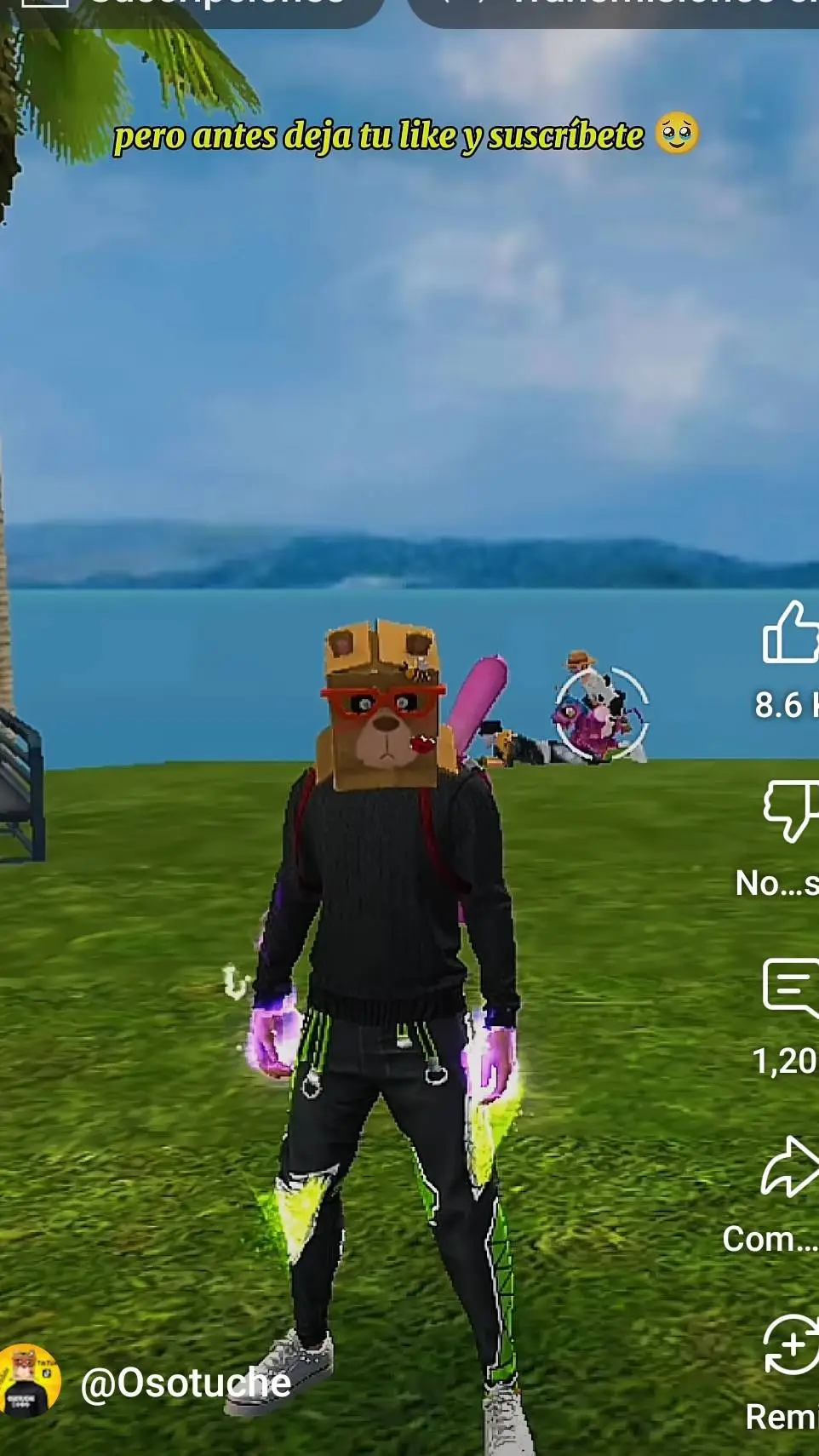 ai character: osotuche free fire background