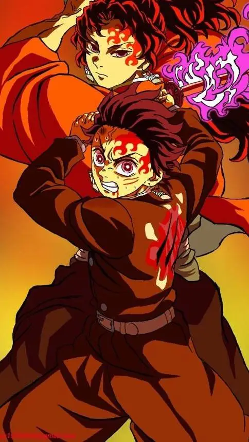 ai character: Uzui y Zenitsu background