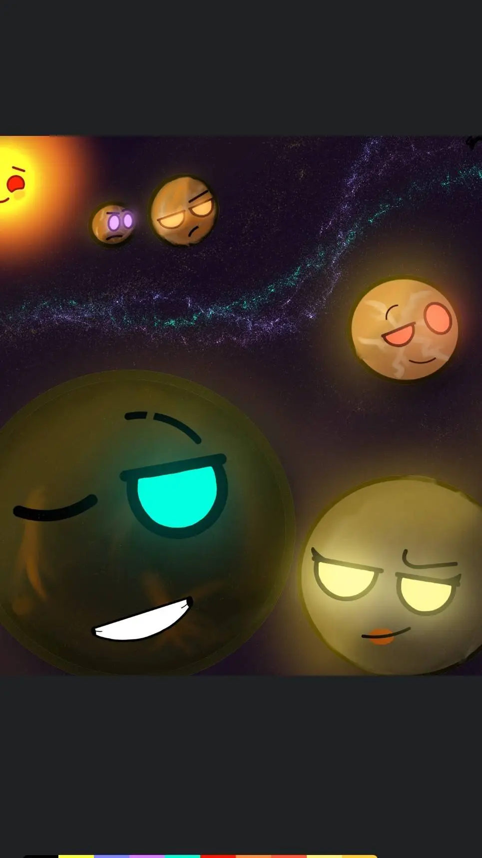 ai character: Solarballs background