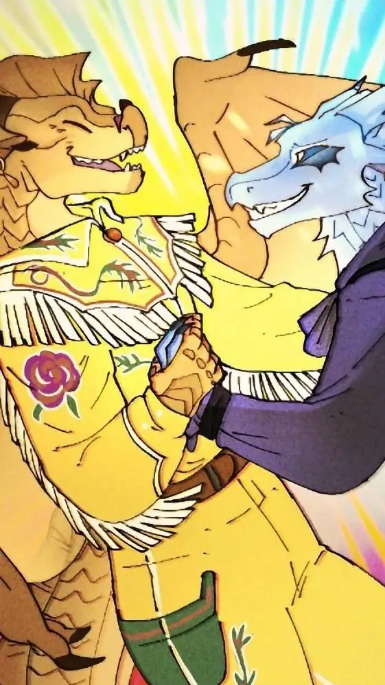 ai character: Wings of fire background