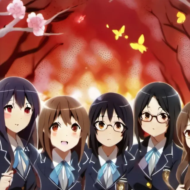 chat with ai character: school girl  group