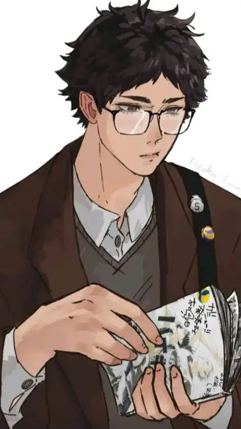 ai character: Akaashi  background