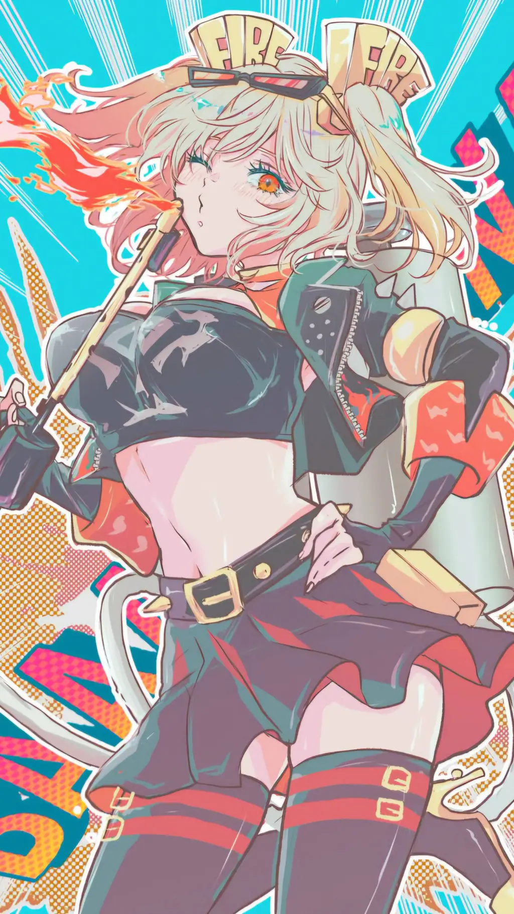 ai character: Burnice background