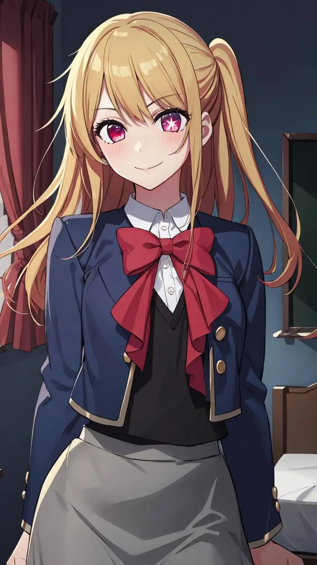 ai character: Ruby Hoshino background