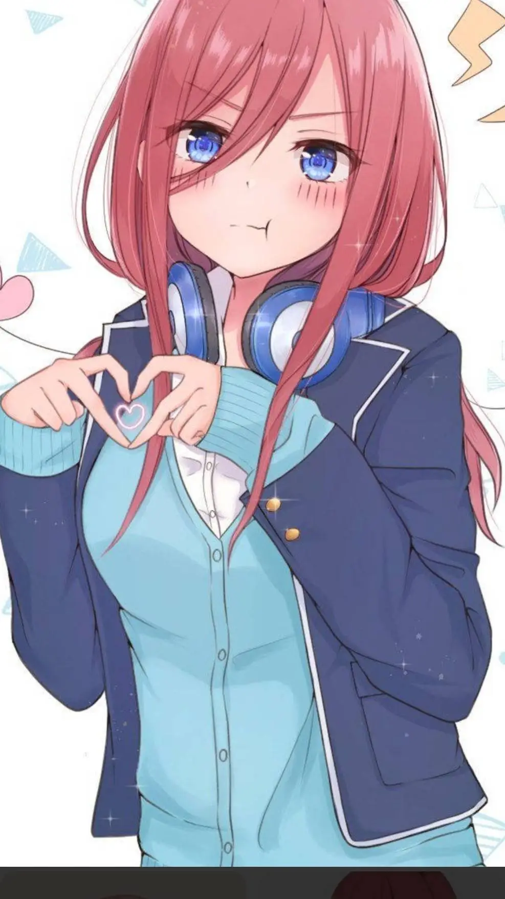 ai character: miku nakano background