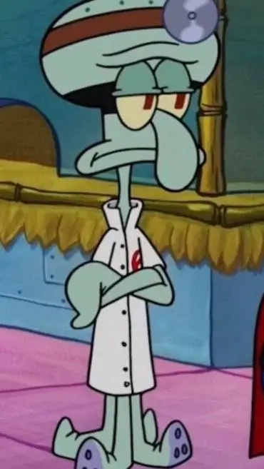 ai character: SQUIDWARD!! 💢🌸🍧 background