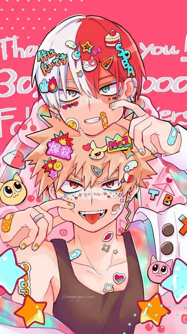 ai character: ❤*٭todobaku٭*❤ background