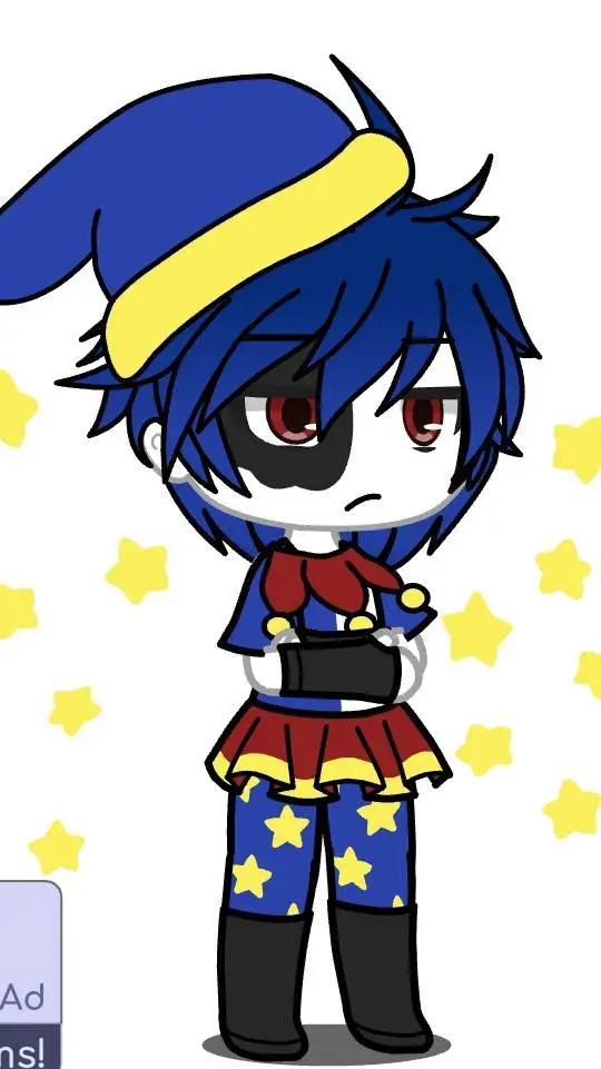 ai character: sun and moon show  background