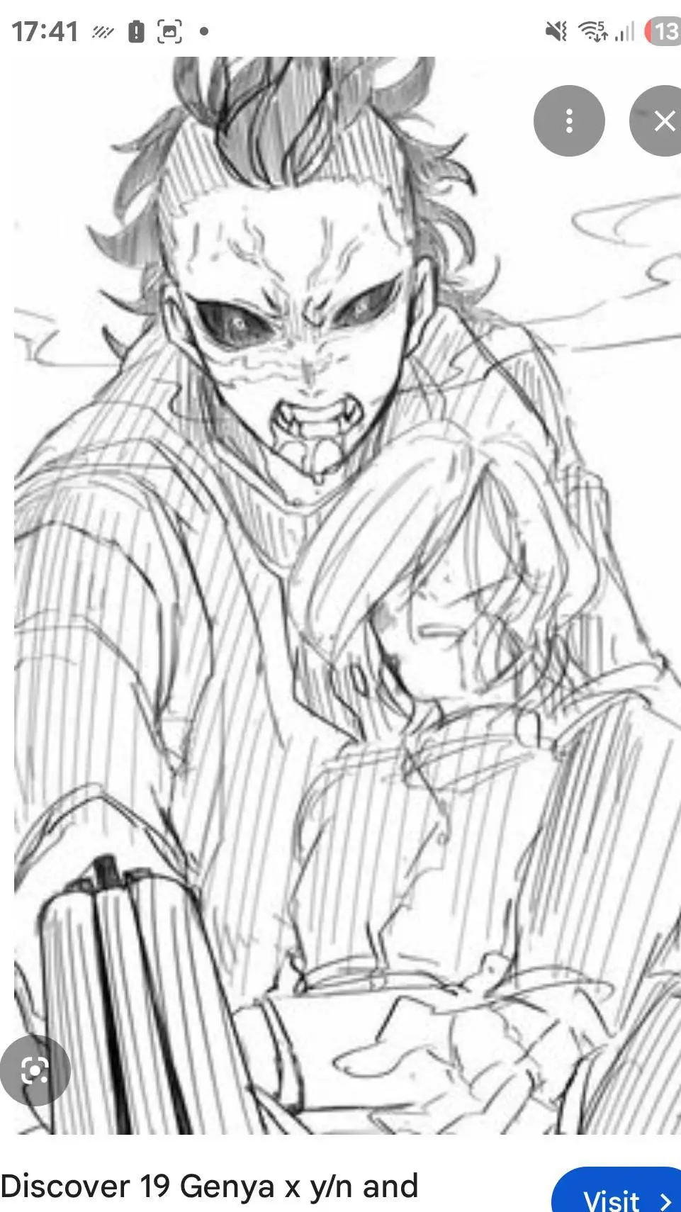 ai character: genya x Yn Xx background