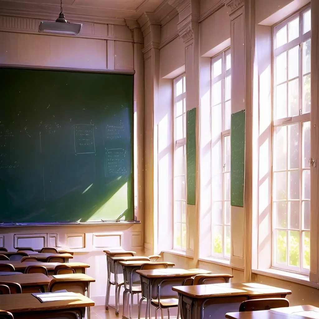 chat with ai character: tis a classroom.