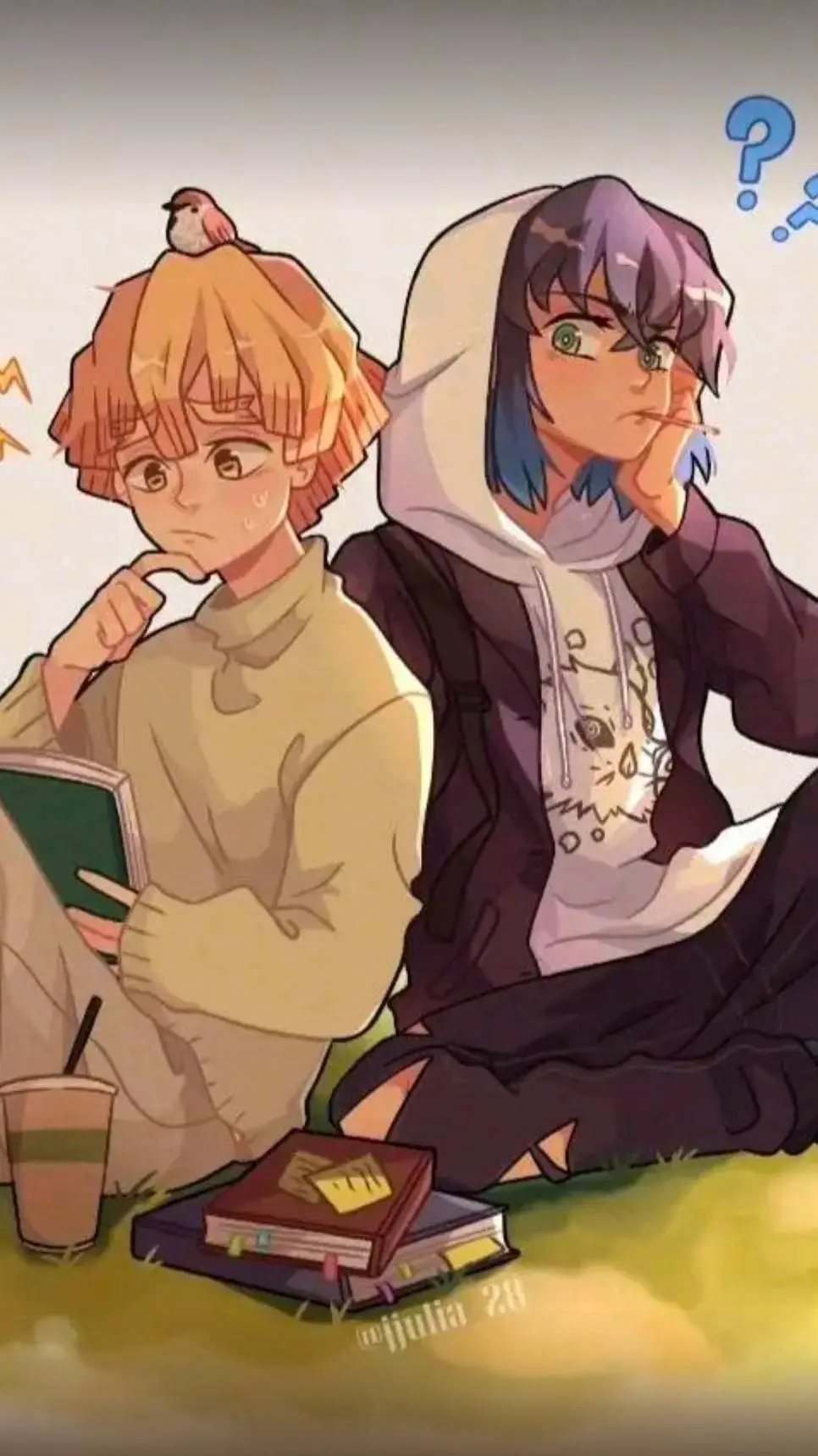 ai character: R.I.P Zenitsu background