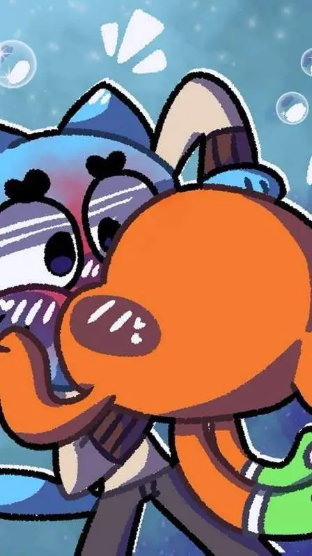 ai character: darwin x gumball background