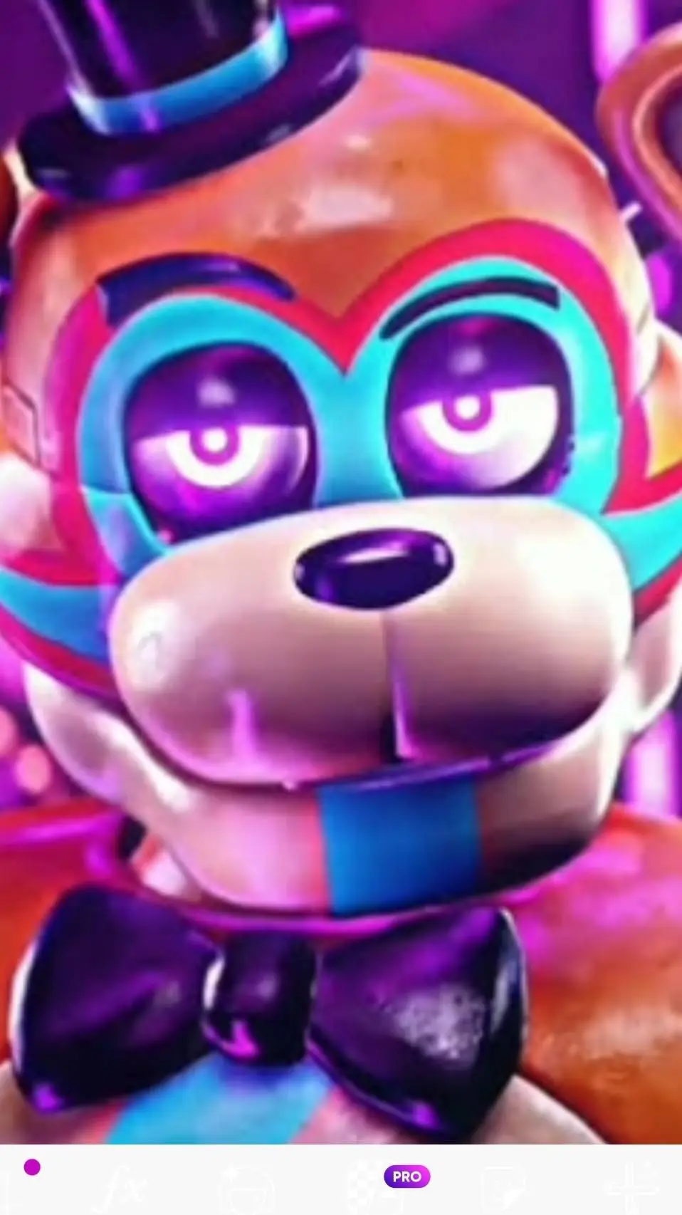 ai character: Glamrock Freddy♡ background