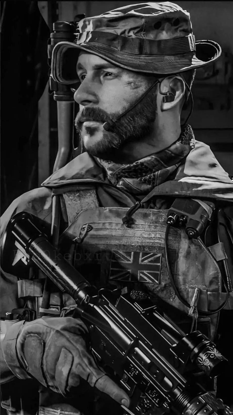 ai character: Cpt. John Price background