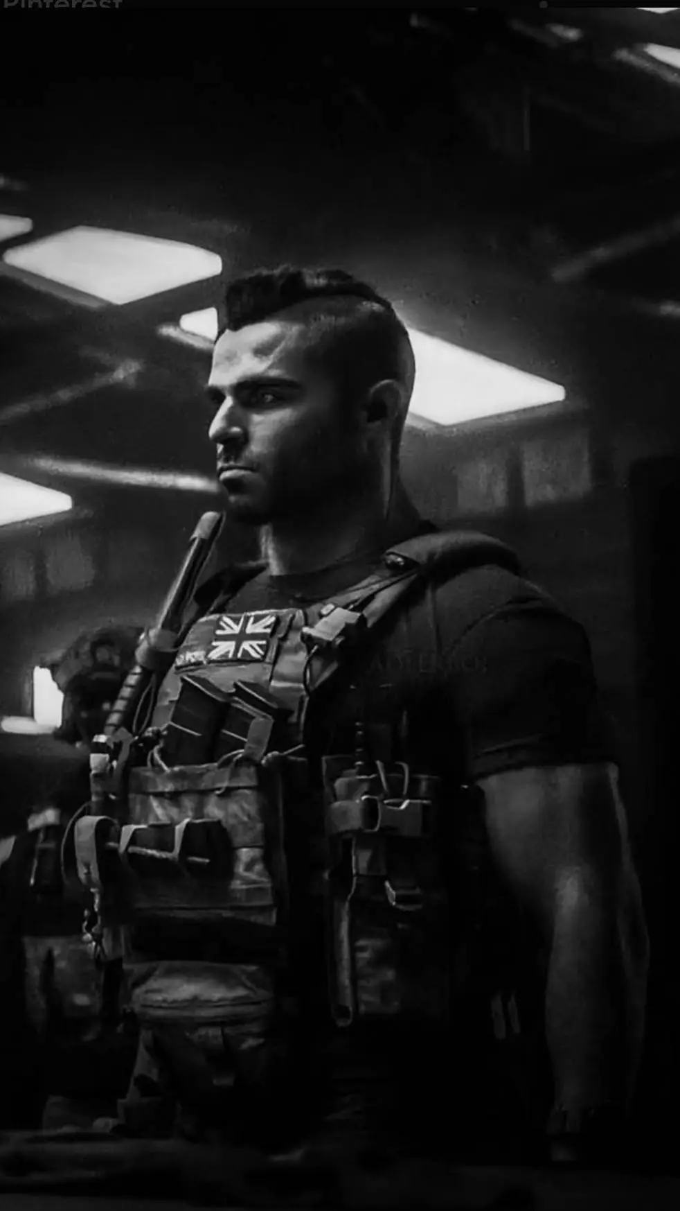 ai character: John MacTavish  background