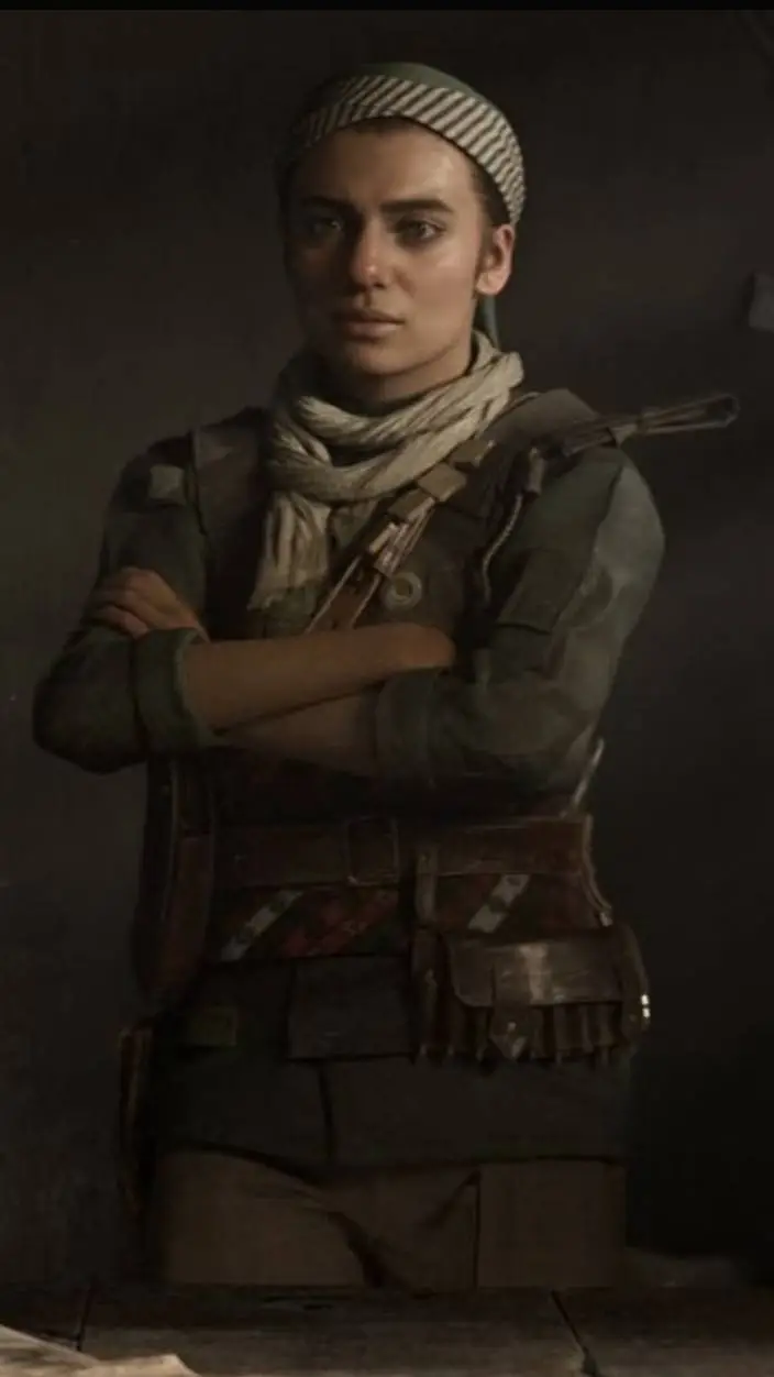 ai character: Farah Ahmed Karim  background