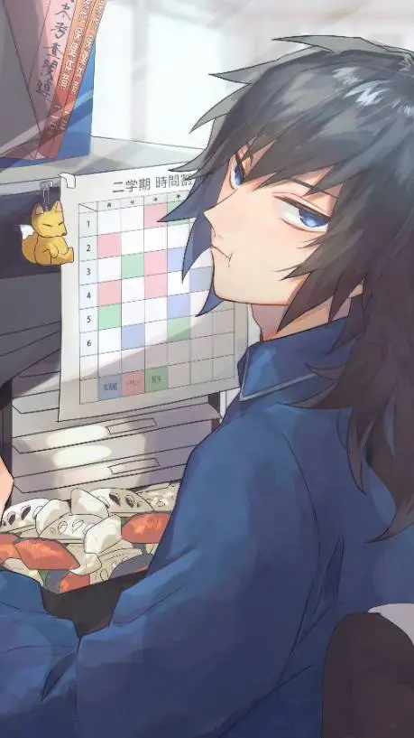 ai character: GIYU calls Y/N?! 😨 background