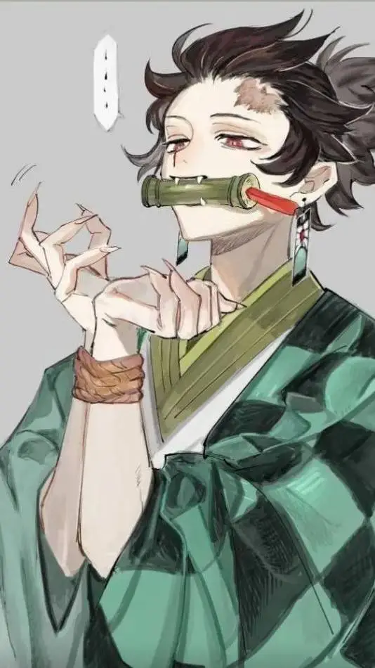 ai character: Demon Tanjiro 😨 background